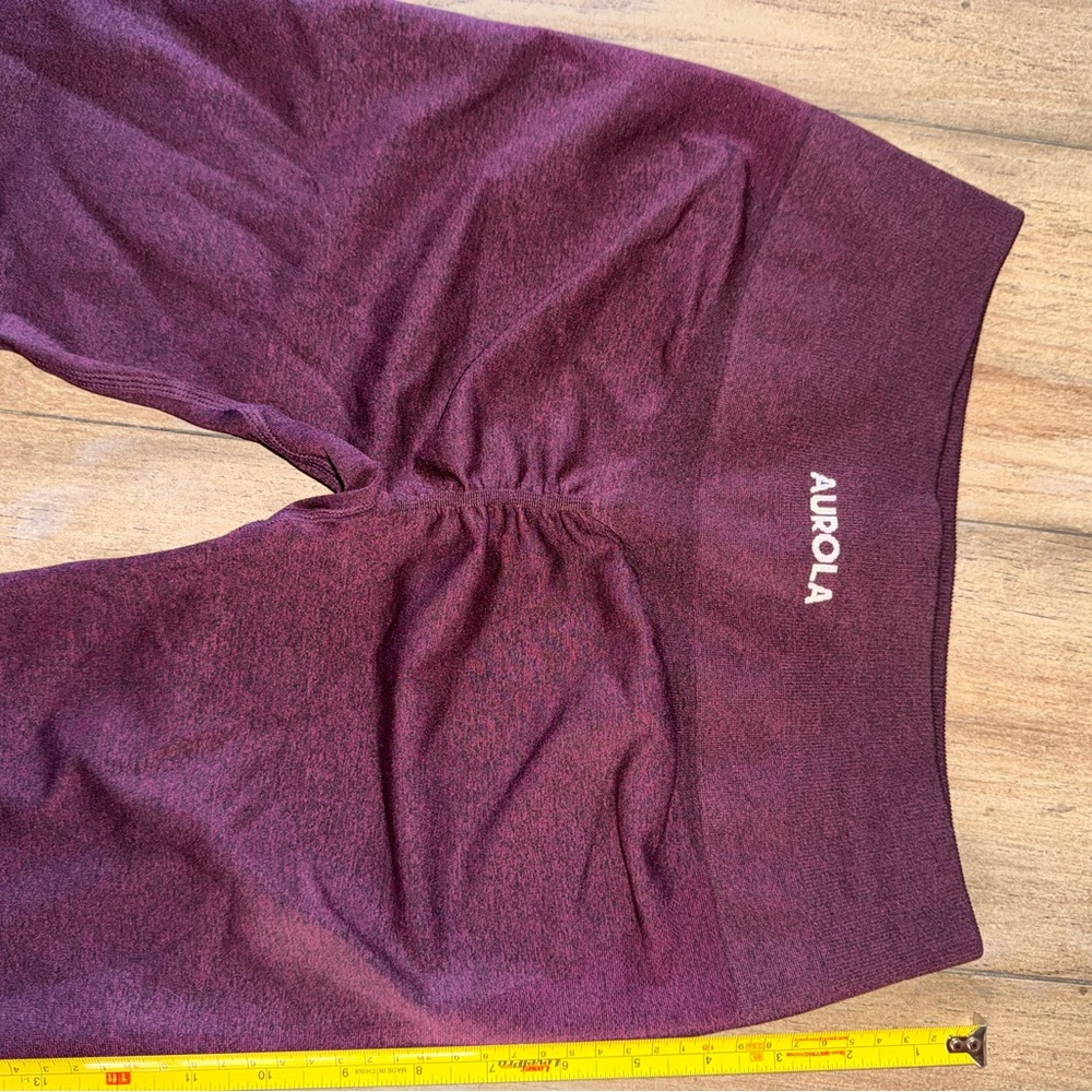 Aurola high waisted Power leggings size M color burgundy